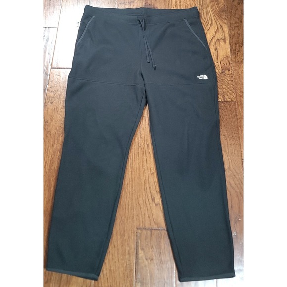 The North Face Men's PolarTec Black DrawString Warm Fleece Pants XL/TG 42x29 - Picture 1 of 5